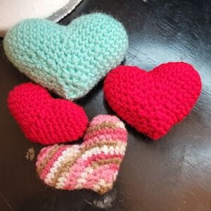 Handmade Crochet Heart Set